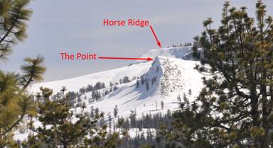 Horse Ridge from the Merced Crest Trail